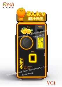 Wholesale new model pure juice Fresh fruit orange Squeezing Automatic Beverage black Vending Machine from china suppliers