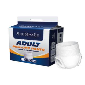 Wholesale SNUGRACE Adult Diaper Panties for Incontinence Plain Woven and Pull Up Nappy Pants from china suppliers