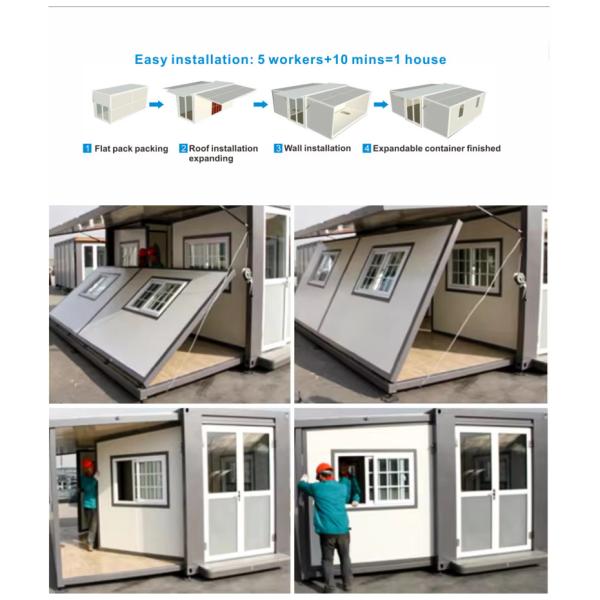 2 Bedroom 20ft Expandable Container House with Cost Effective Convenience