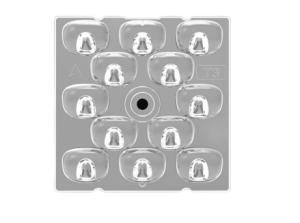 Wholesale TypeIII-M 2x6 In 1 LED Light Lens SMD 3030 50x50mm Transparent from china suppliers