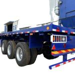CIMC New 3-Axle Flatbed Skeleton Semi-Trailer Steel Container Truck with Wabco