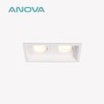 Versatile Anti-Glare GU10 Recessed Spotlight Frame For Tailored Commercial