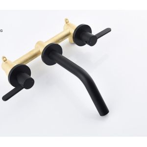 Double Handle Embedded Box ODM Concealed Basin Mixer