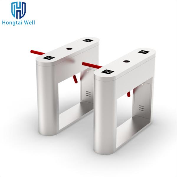 QR Code RFID Reader Train Station Turnstile 40 Persons / Minute Three Arm