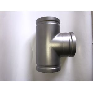 Wholesale Rolling Sand Stainless Steel Grooved Pipe Fittings Equal Grooved Tee from china suppliers