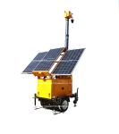 Mobile Solar Power Camera CCTV Trailer Portable Surveillance Towers For