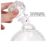 Clear Glass 375ml 200ml 500ml Empty Liquor Bottle with Customied Bottle color