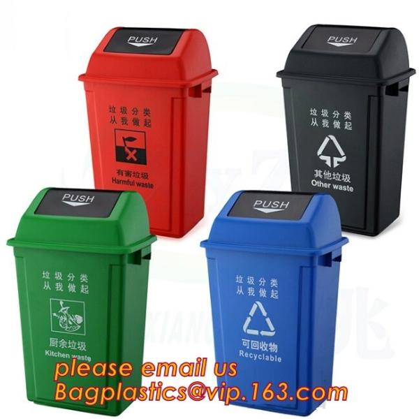 Mobile heavy duty hdpe outdoor garbage trash bin 120 liter plastic garbage bins