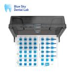 Metal Dental Implant Scan Body With Multi Unit Abutment For Edentulous
