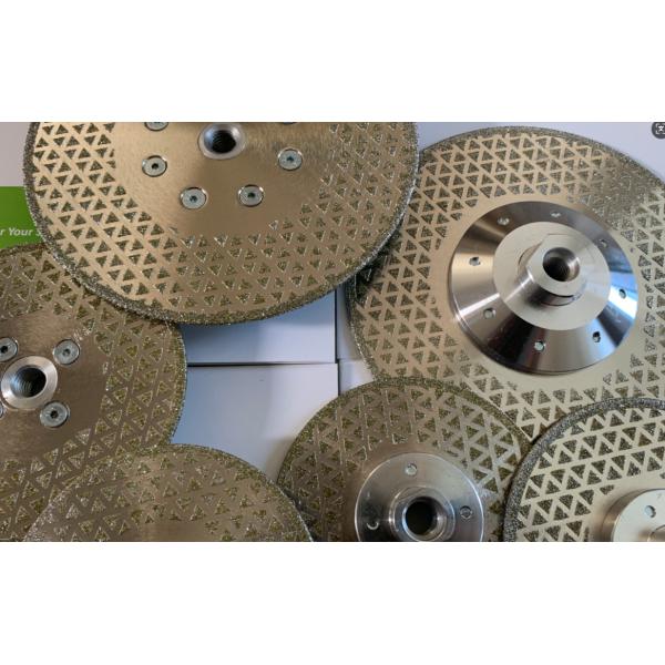 M14 Double Sided Electroplated Diamond Disc For Marble Granite Grinding And Cutting