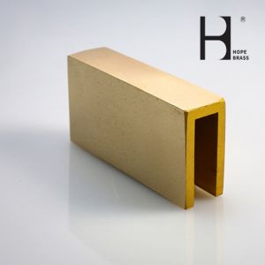 Custom Designed Perfectly Structural U Shape Channel Brass profiles