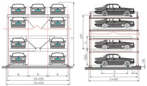 Wholesale Stainless Steel Mechanical Parking Garage Four Six Level Lift Button Control from china suppliers