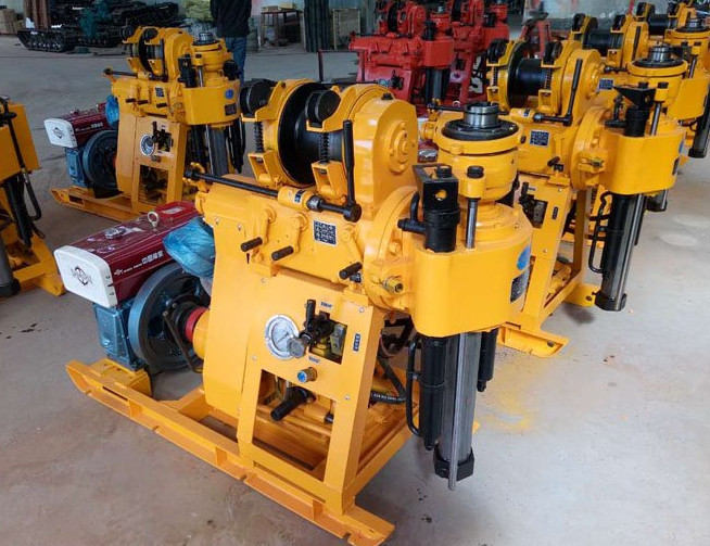 150 Meters Depth 380v Hydraulic Borewell Machine Diesel Engine Xy-1a
