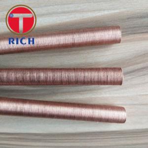 Wholesale Seamless Low Finned C11000 2mm Copper Coated Steel Tube from china suppliers