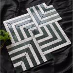 Stone Mosaic Marble Non Slip Floor Tile For Dining Room Kitchen Washroom