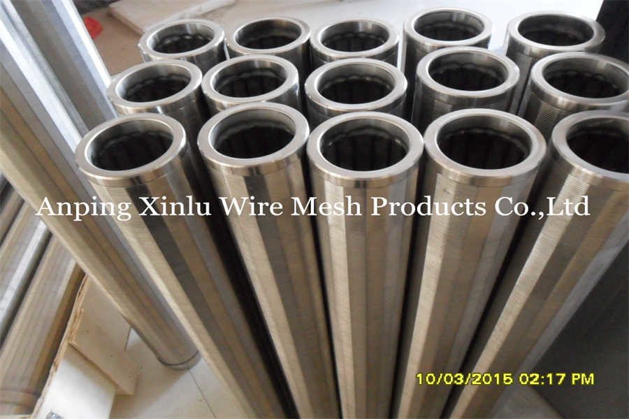 Slot 0.25mm Wedge Wire Screen Pipe For Filtering Purifying Filter Element