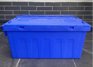 Wholesale Customized Color 150kg Moving Plastic Nest Container Attached Lid from china suppliers