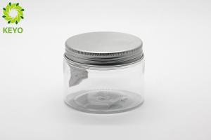 Wholesale Clear PET Plastic Body Butter Containers 150g Round Shape With Aluminium Cap from china suppliers