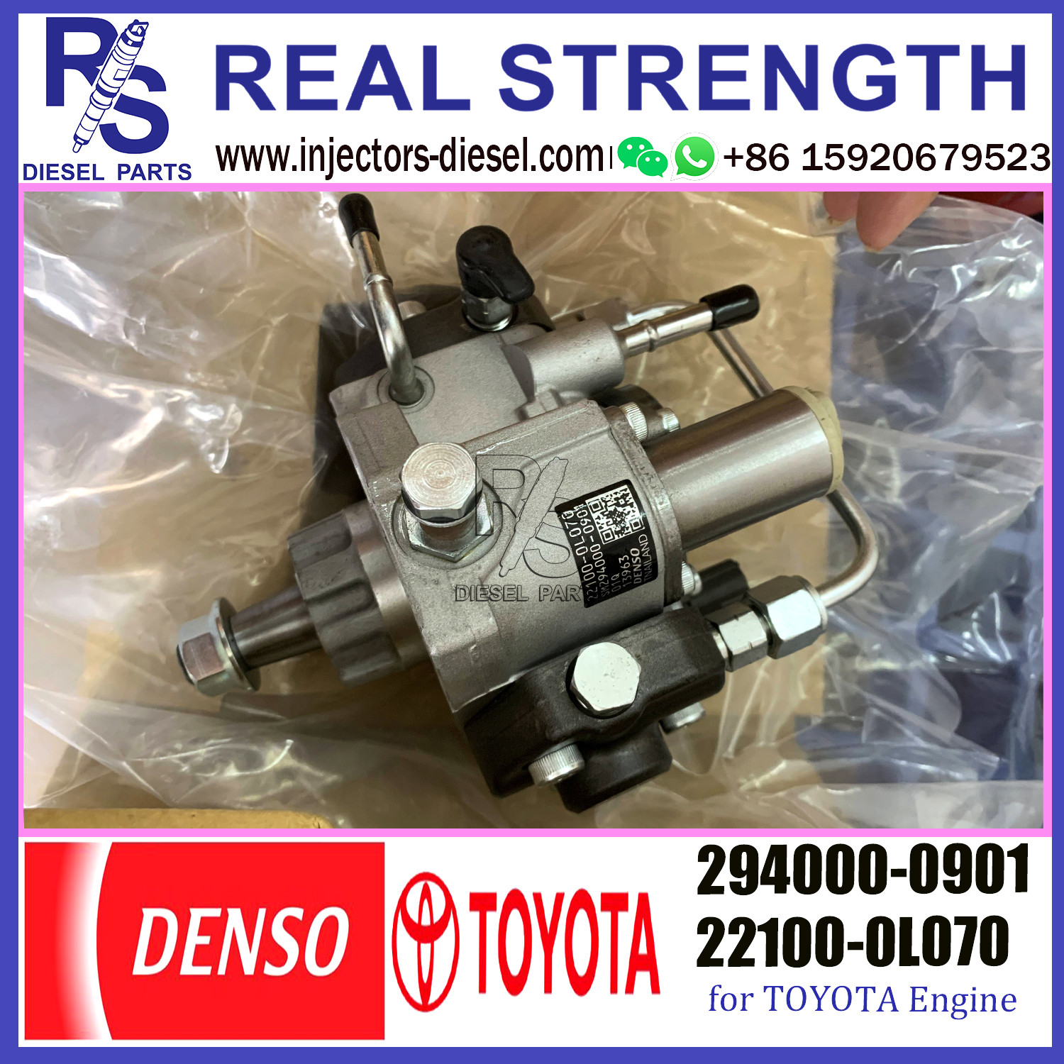 Common Rail DENSO Fuel Injection Pump 294000-0901 22100-0L070 For TOYOTA Engine