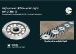 B4TB1257 B4TB1218 12 * 2W Central Ejective LED Pool Fountain Lights with