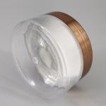 Golden Lid 36mm 70ml Clear Cosmetic Jars