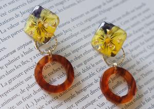 Wholesale Iceland Halo Yellow Cute Earstud Accessories Ring Shape New Design Earrings For Girl from china suppliers