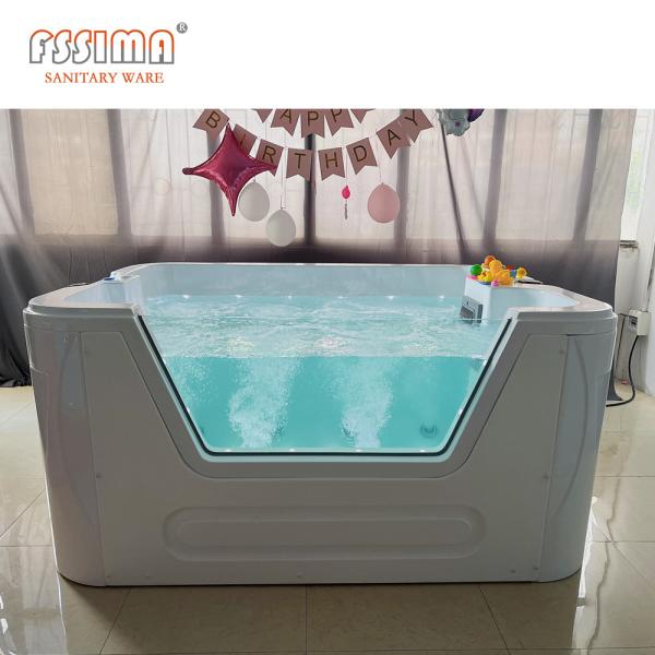 White Color Baby Massage Bathtub Computer Control Freestanding Infant Whirlpool