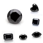 Synthetic Loose Cushion Cut Black Moissanite Gemstone Diamond