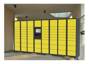 Wholesale Electronic Storage Luggage Lockers With Coin / Bill / Credit Card Payment Model from china suppliers