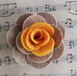 Lovely Felt Fabric Craft Flowers Gorgeous Thanksgiving Festival Use