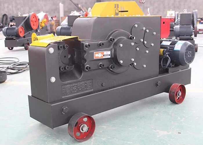 GQ45 Mobile Small Steel Bar Cutting Machine With Clutch Control 28t/Min Cutting Speed