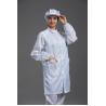 Resuable Anti Static ESD cleanroom labcoat  white color with conductive fiber suitable for hospital for sale