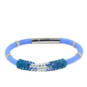 Wholesale Factory Direct Stainless Steel High Quality Silicone Bracelet Bangle LBI120-1 from china suppliers