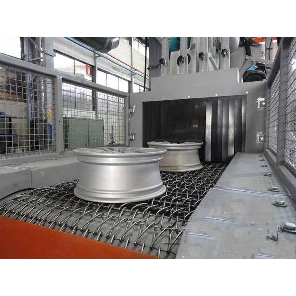 Pass Through Mesh Belt Shot Blasting Machine For Stone And Steel Cleaning