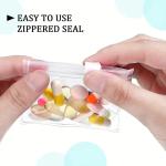 5/10/20pcs Pill Pouch Bags Zippered Reusable Clear Self Sealing Travel Medicine