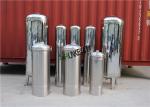 SS304 316 Cartridge Filter Housing / Filter Vessel Tank For RO Plant Easy