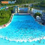 Outdoor Tsunami Wave Pool Fiberglass Steel Water Playground Equipment