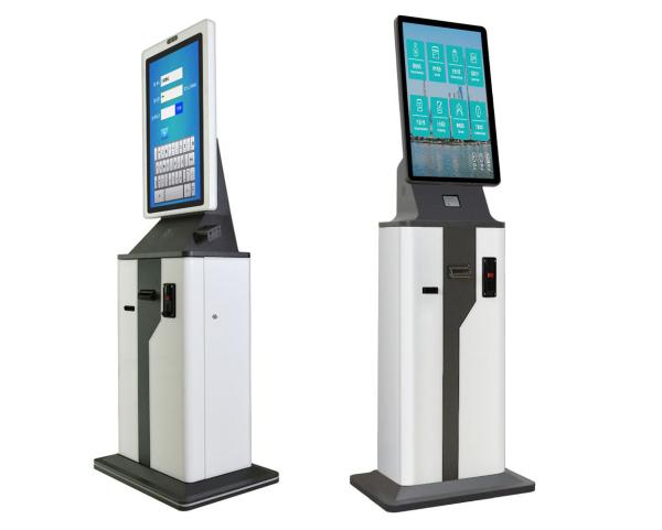 Bank Bus Station Parking Lot Self Service Bill Payment Kiosk Machine Black