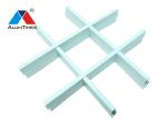 OEM Open Cell Aluminium Grid Ceiling 100×100 With Wood Grey Black Color