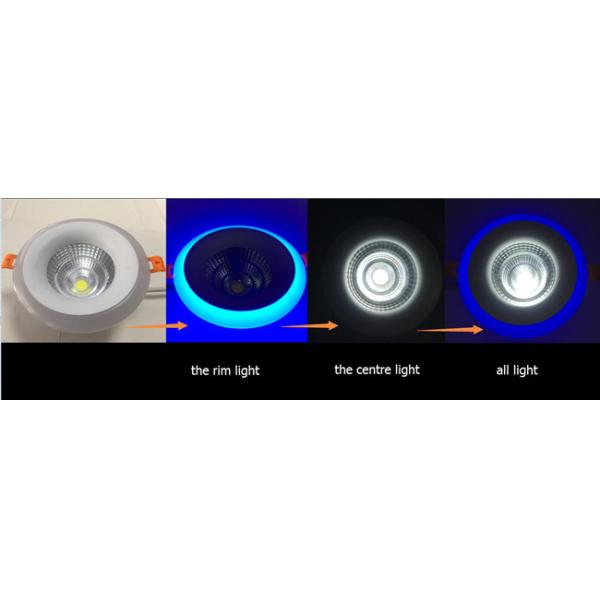 Super Bright COB Led Downlight Camber Round Double Color For Home Decoration