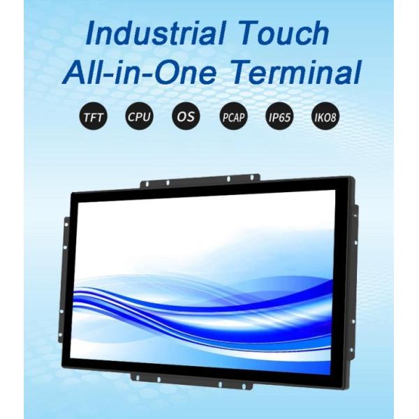 17 inch Custom Ip65 Waterproof Embedded Touchscreen Displays Wall Mount All in One Computer Industrial Capacitive Touch Screen Panel Pc