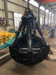 Heavy Duty Construction Excavator Orange Peel Grapple With 4 Fingers