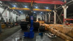 Wholesale Boat Type 15m Excavator Mounted Pile Driver 40T With Vibro Hammer from china suppliers