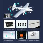 3.5Hours Industrial Inspection Drone Carbon Fiber VTOL Mapping Drone 13.5KG Take