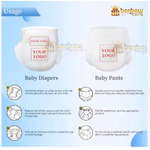Wholesale Custom oem Premium Breathable Tape Disposable Baby Diaper Pull Up Diaper from china suppliers