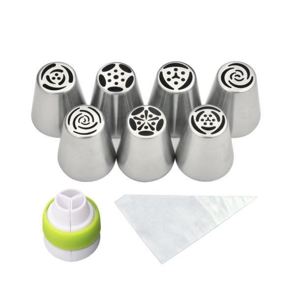 Cake Decorating Tips Set Polished Smooth No Seams - Icing Tips Frosting Tips Pastry Tips