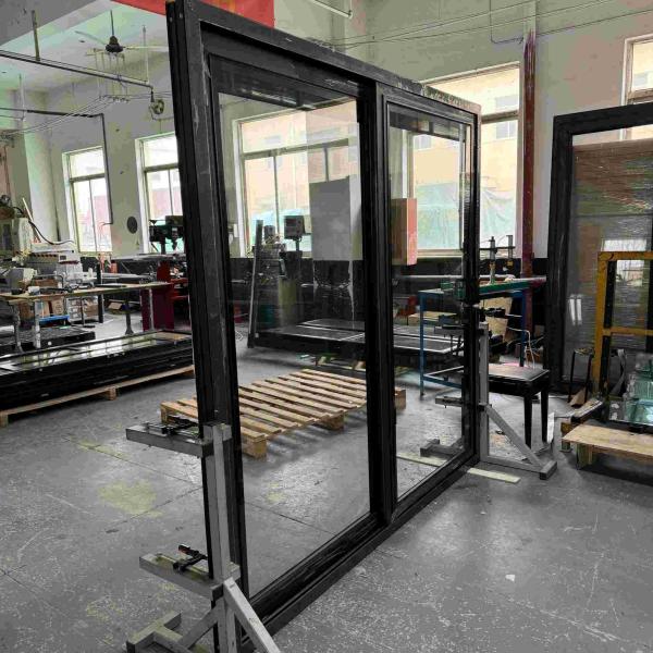 Balcony door 3tracks Alumimum Sliding Glass Door Using Chinese Top Hardware with