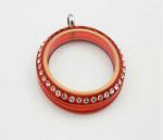 Fashion Cheap 30MM Size Acrylic Material Glass Locket Crystals Pendants, Multi