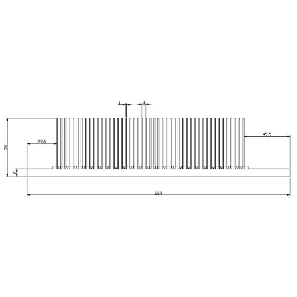 Rectifier VFD Electronic Heat Sink Anticorrosive For Converter