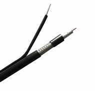 RG11 with Steel Messenger CATV Coaxial Cable 14 AWG CCS 60% AL Braid PVC Jacket